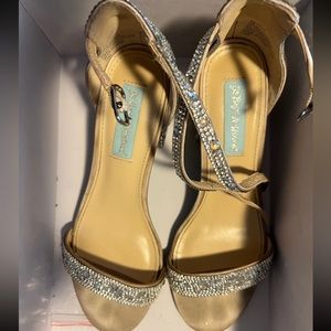 Betsy Johnson rhinestone heels